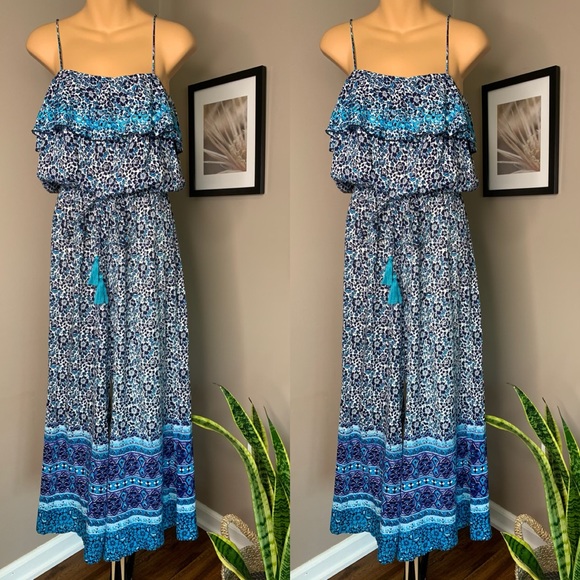 Anthropologie Blue Lagoon Jumpsuit x Raga - Picture 5 of 7